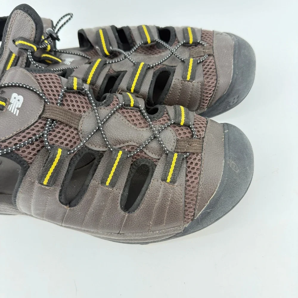 New Balance M2040BR Sandals Mens 15W Brown Closed Toe Hiking Trail Bungee